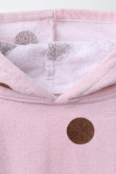 PONCHO SERVIETTE À POIS - Rose de Zara - Image 2