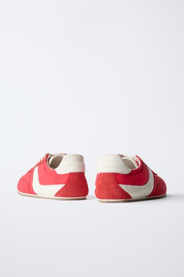 CONTRAST TRAINERS - Red by Zara - Image 5