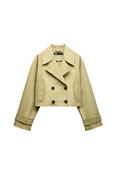 CROP TRENCH JACKET