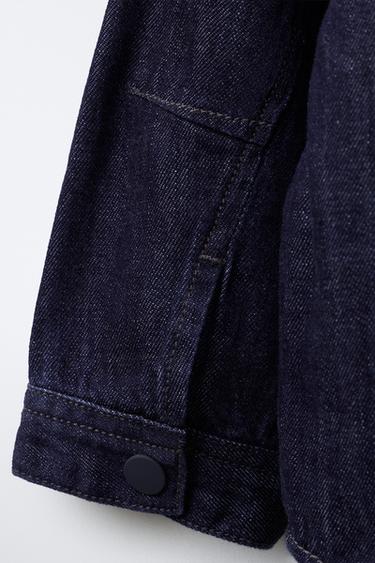 RUBBERISED BUTTON DENIM SHIRT - Blue by Zara - Image 3
