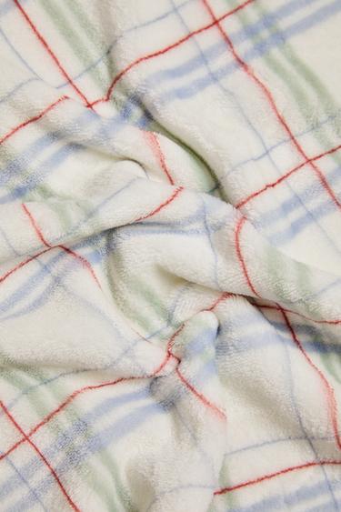 CHECK CHILDREN'S BLANKET - Blue by Zara - Image 2