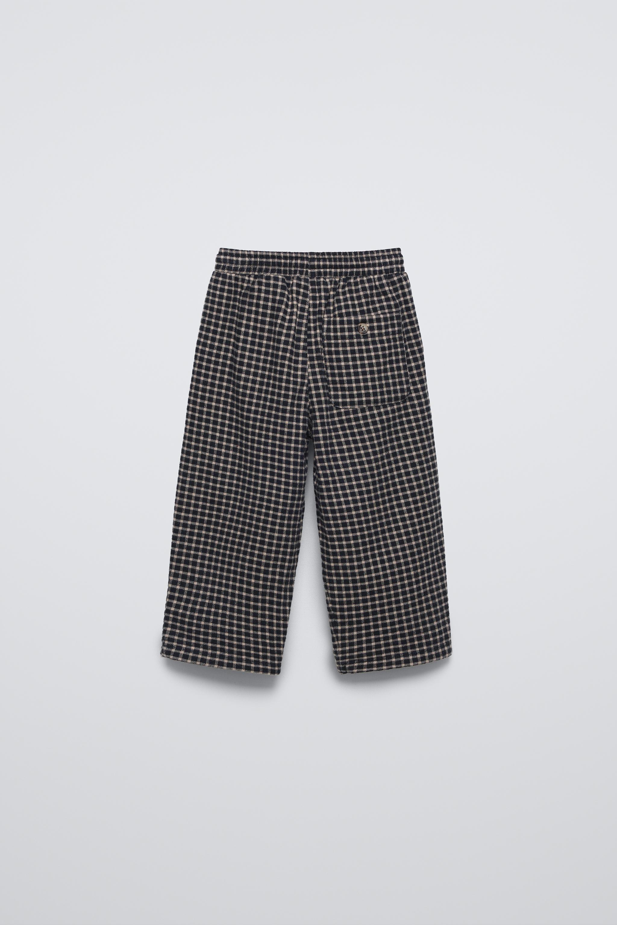 Checked pants zara online