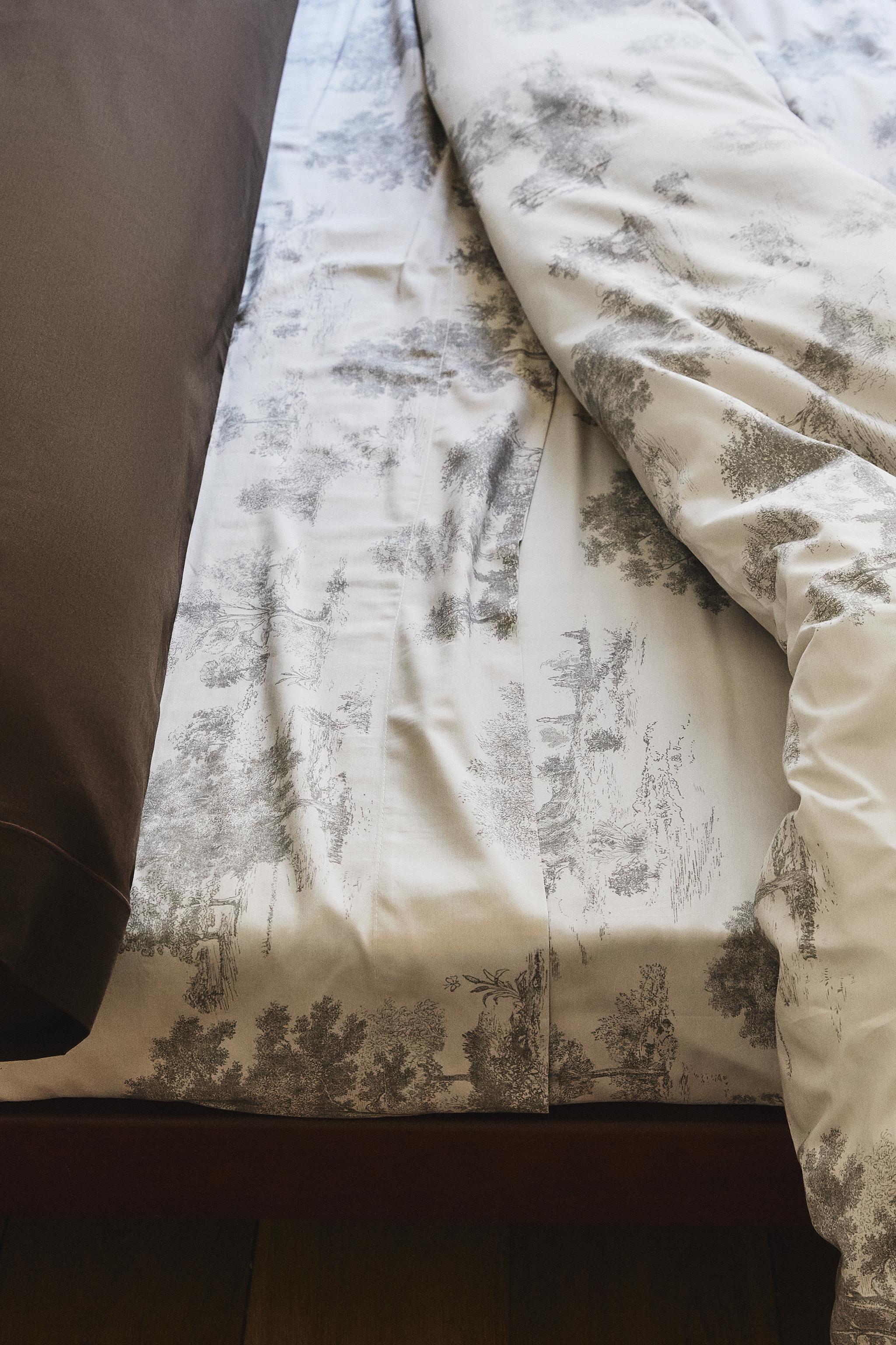 TOILE DE JOUY SATEEN FLAT SHEET