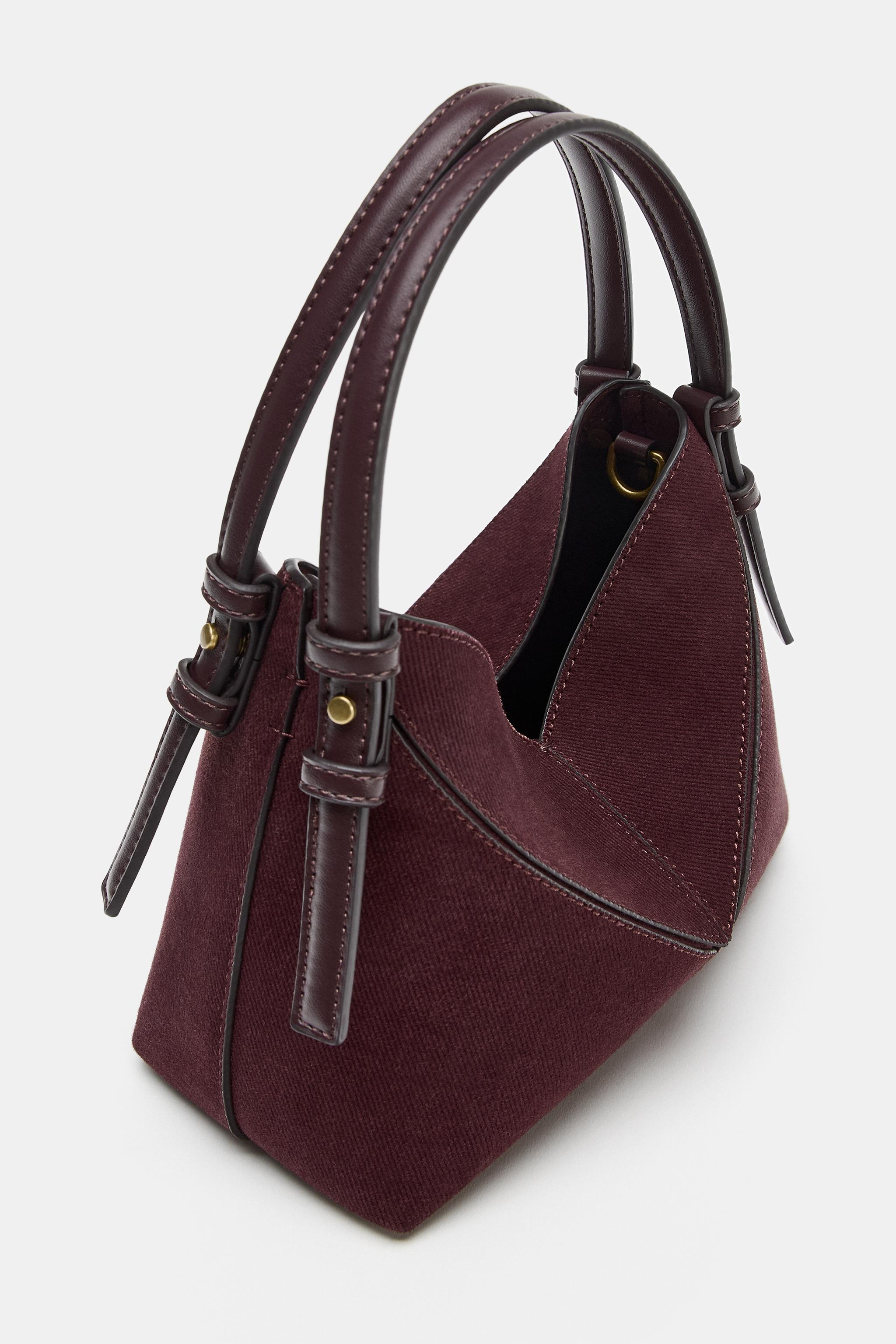 MINI TEXTURED STITCHED BUCKET BAG