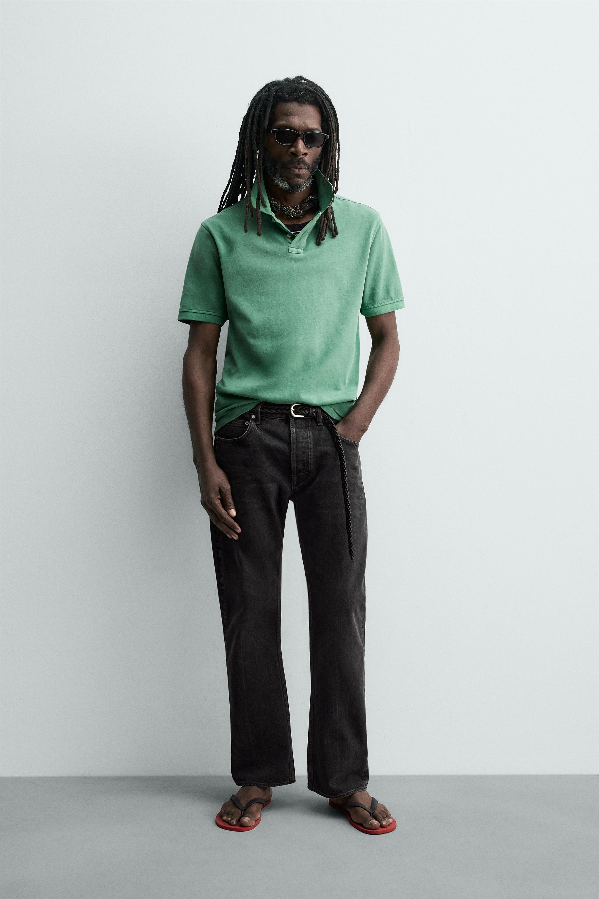 WASHED PIQUÉ POLO SHIRT AARON LEVINE X ZARA