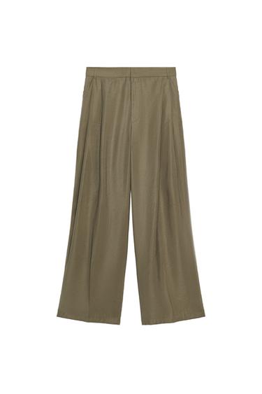 DOUBLE PLEAT TROUSERS WITH FLAPS