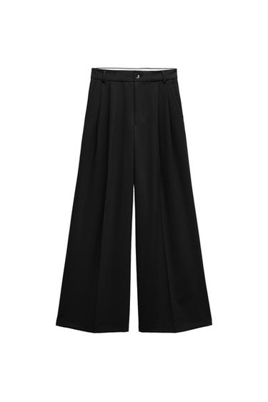 TROUSERS WITH DOUBLE PLEAT