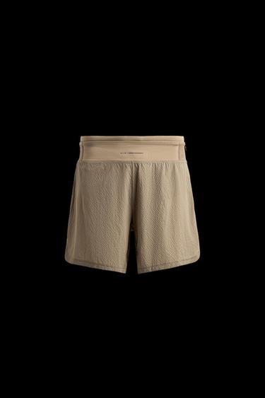 Zara TRAIL RUNNING SHORTS - Beige - Image 0