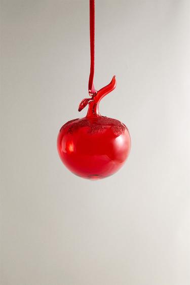 APPELVORMIGE KERSTBOOMHANGER - Rood van Zara - Afbeelding 0