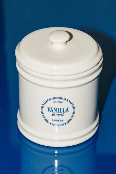 (300 G) VANILLA & NUT SCENTED CANDLE - Ecru / Beige by Zara