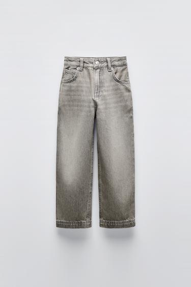 Zara RELAXED BAGGY JEANS - Mid-gray