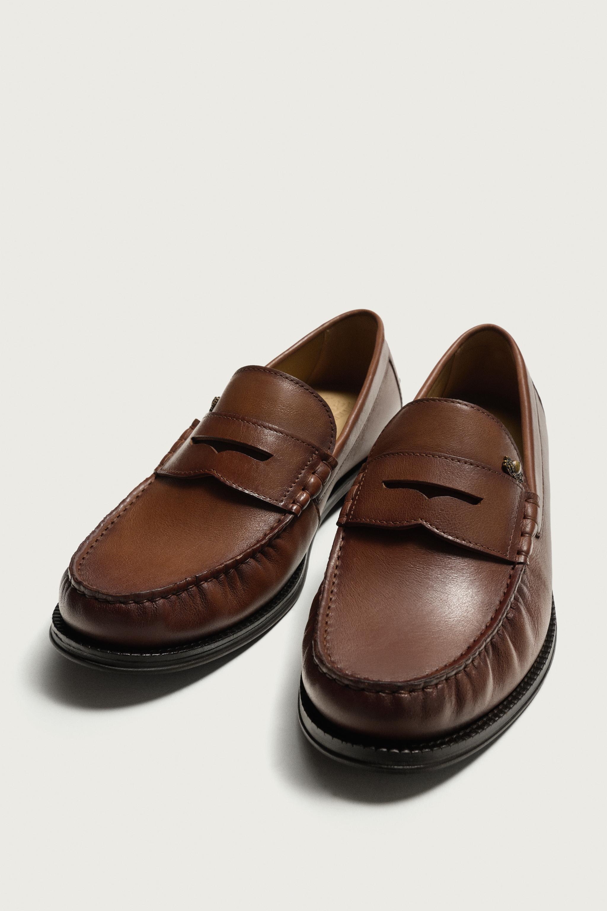 MOCASSINS EN CUIR FRUIT OF THE LOOM™