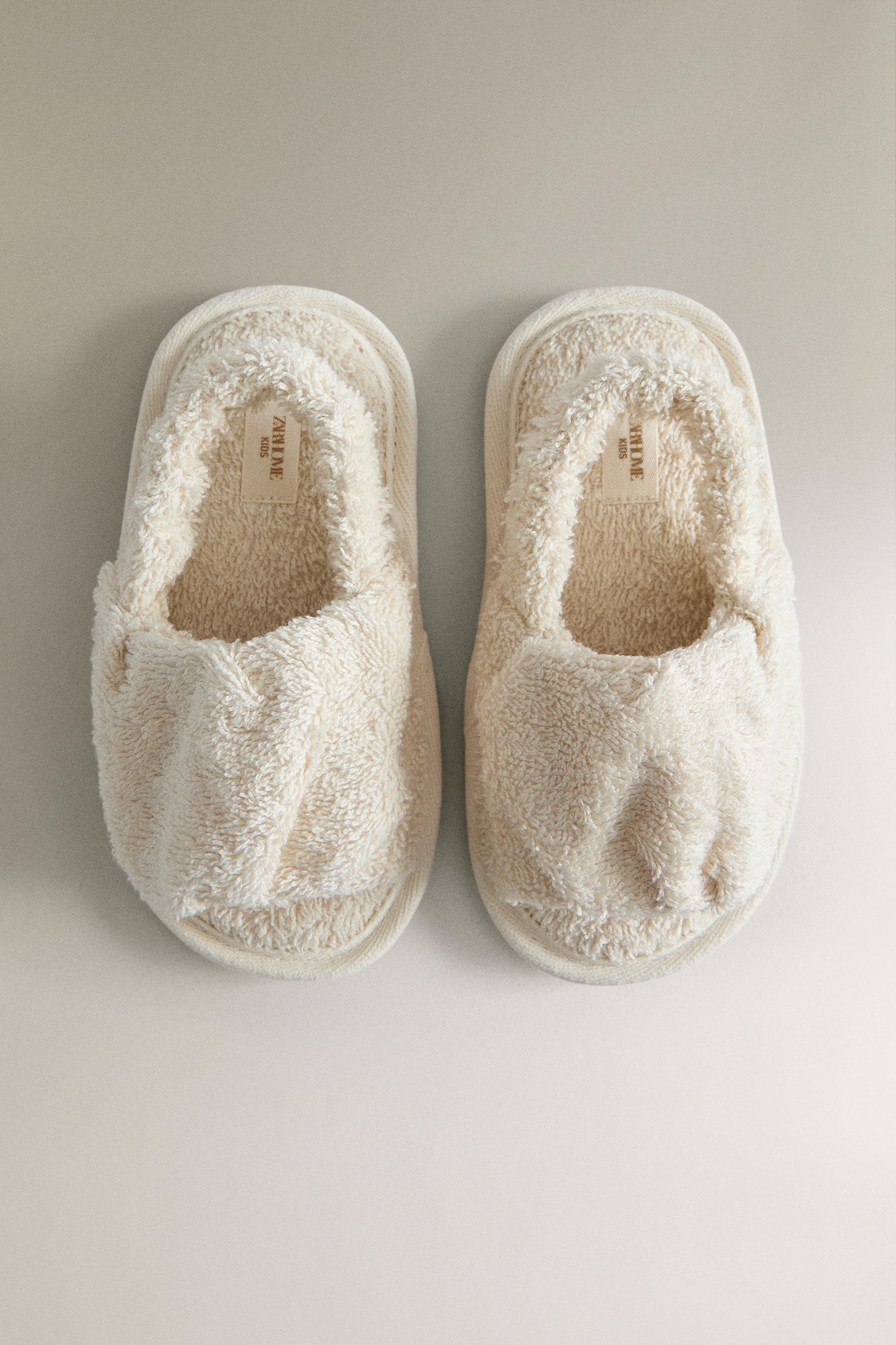Детские сандалии Zara KIDS TERRY SLIDE SLIPPERS — фото 3