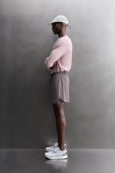 SHORT DE RUNNING 2 EN 1 - Violet de Zara - Image 3