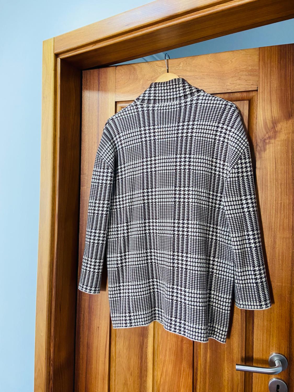 HOUNDSTOOTH KNIT BLAZER - Image 2