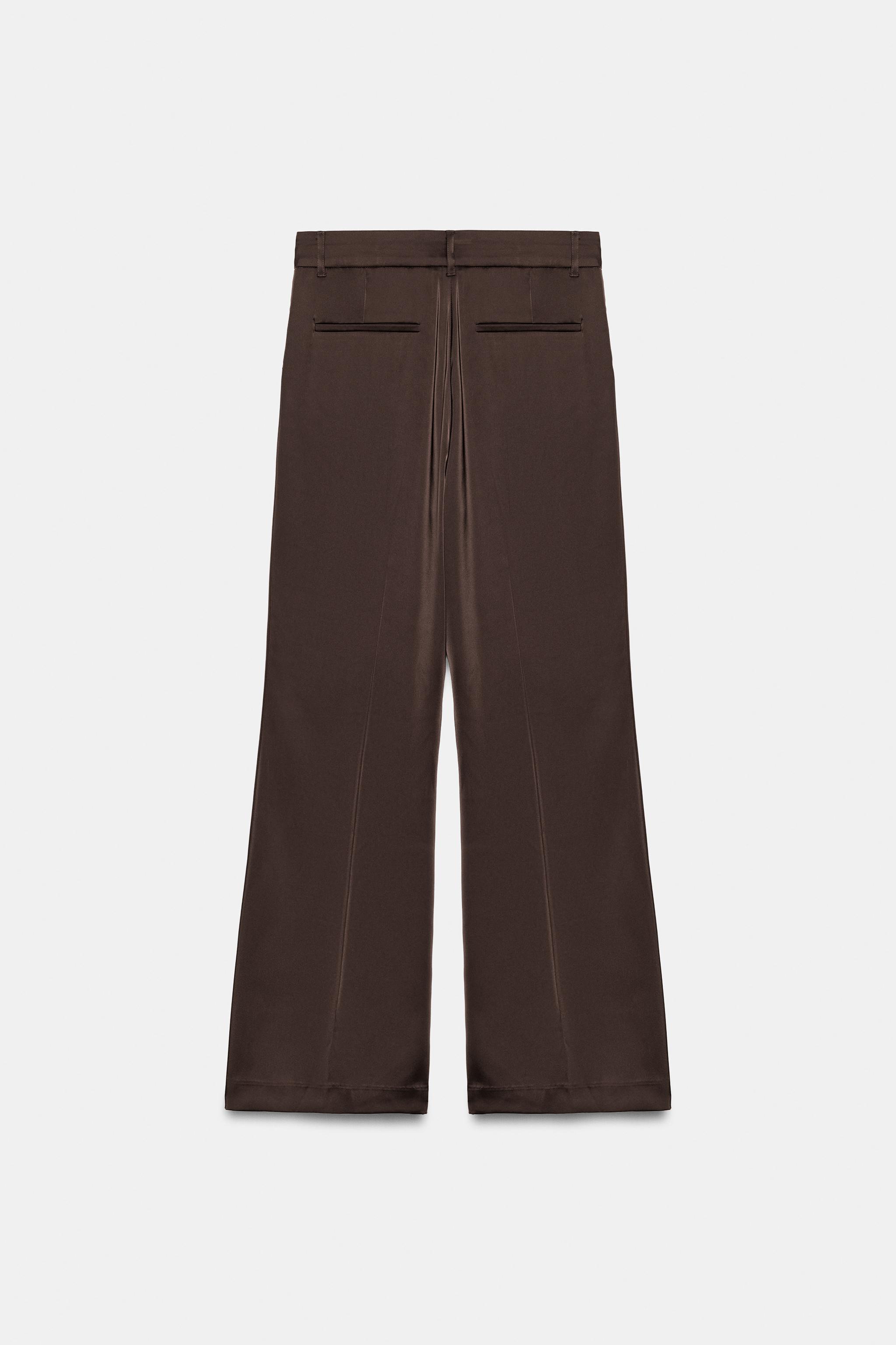 PANTALON SATINÉ TAILLE BASSE