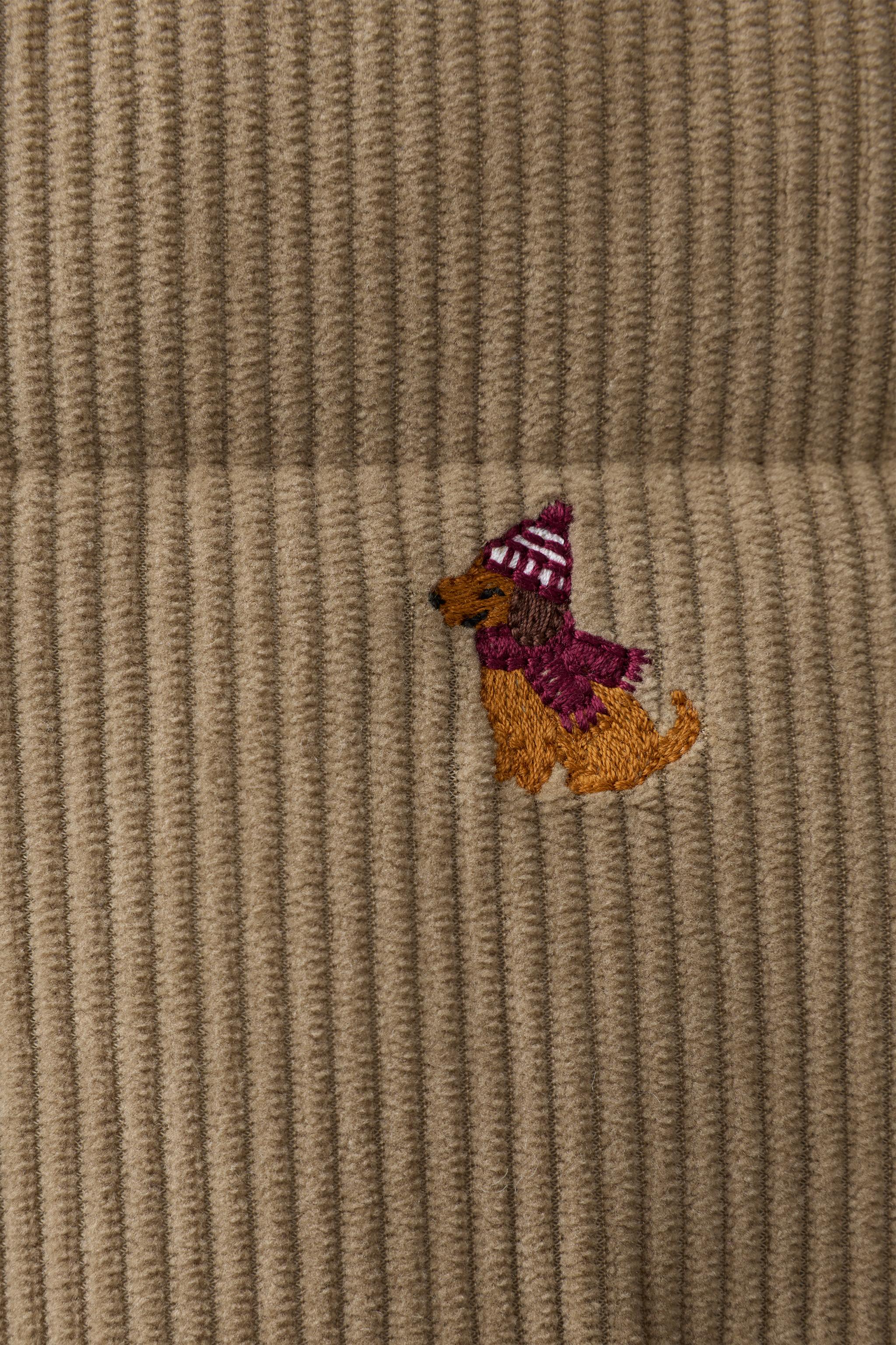 EMBROIDERED DOG QUILTED JACKET