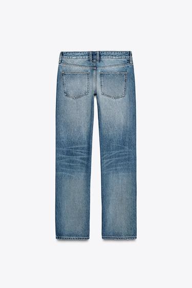 JEAN COLLECTION ZW DROIT À TAILLE MI-HAUTE - Bleu de Zara - Image 6