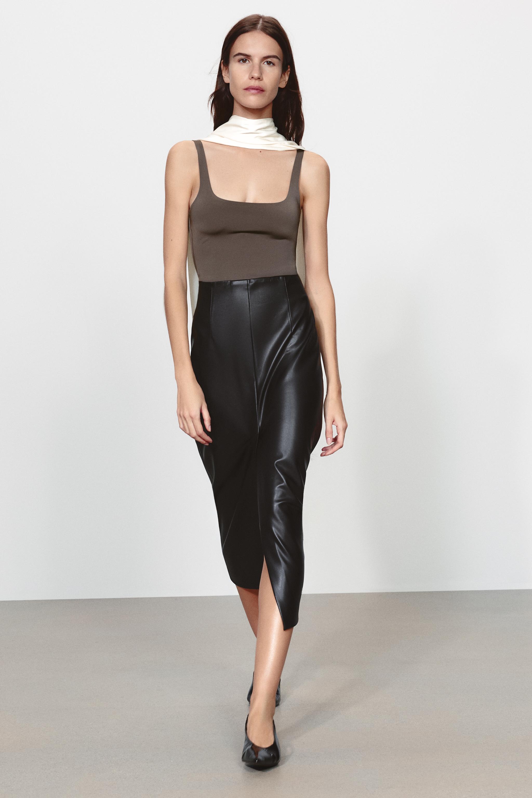 Polyamide Spaghetti Strap Top by Zara
