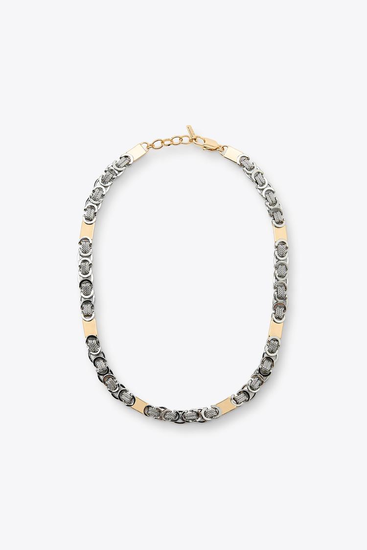 ENGRAVED PIECES CHAIN COMBINATION NECKLACE