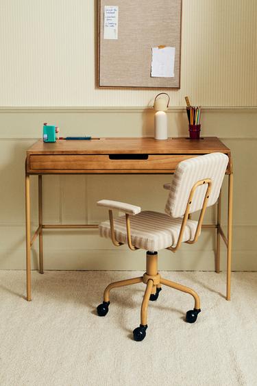 CHILDREN’S WOODEN DESK - Mustard by Zara