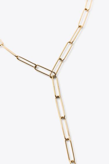 WATERPROOF LINK NECKLACE - Golden by Zara - Image 1