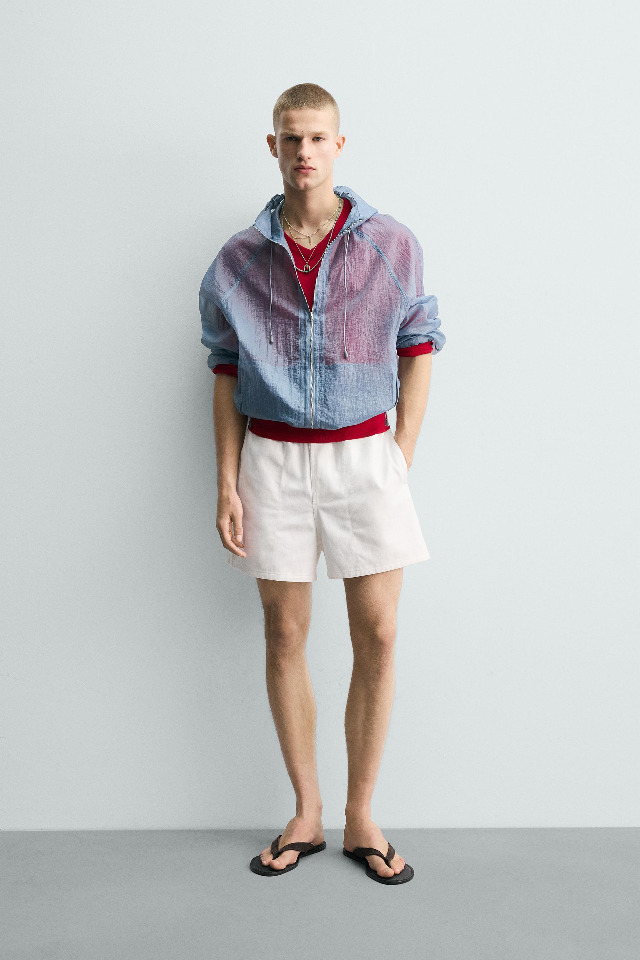 RELAXED FIT TEXTURED SHORTS