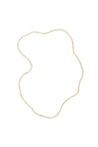 COLLAR ABALORIOS PIEDRAS - Crudo de Zara
