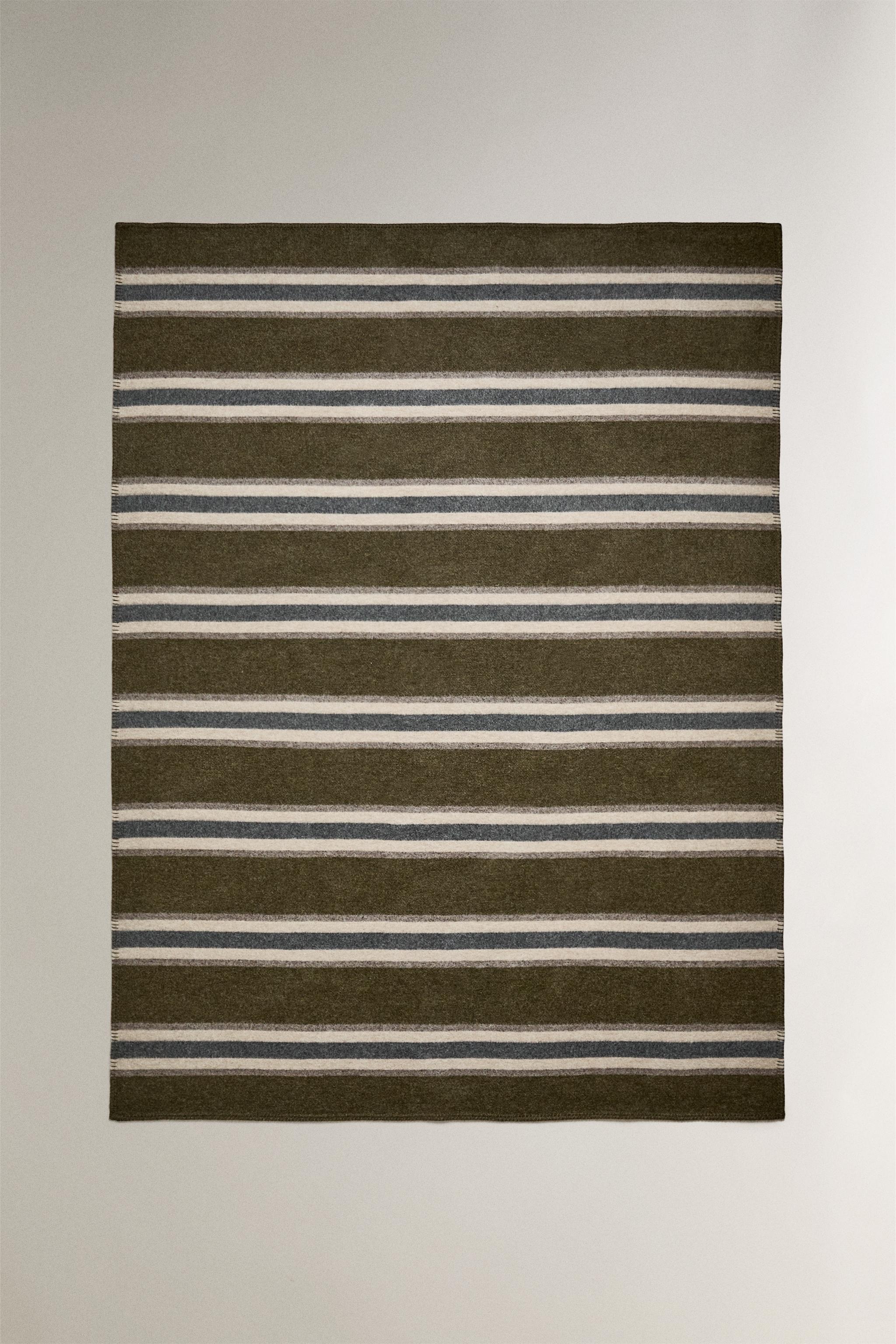 STRIPED WOOL BLANKET