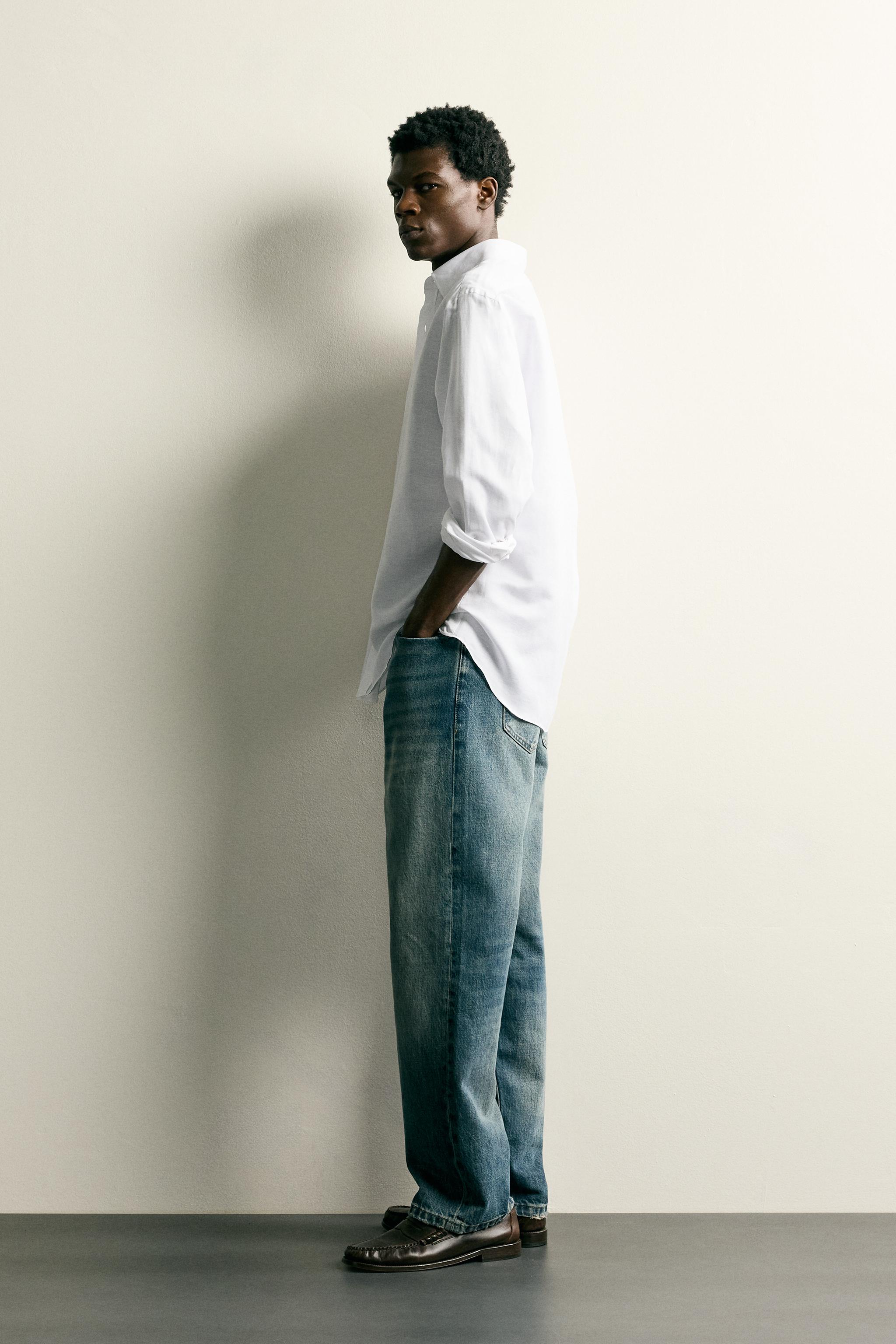 COTTON-LINEN REGULAR FIT SHIRT