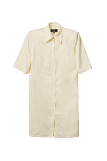 VESTITO CHEMISIER SPALLINE CON LINO WILLY CHAVARRIA X ZARA - Écru di Zara