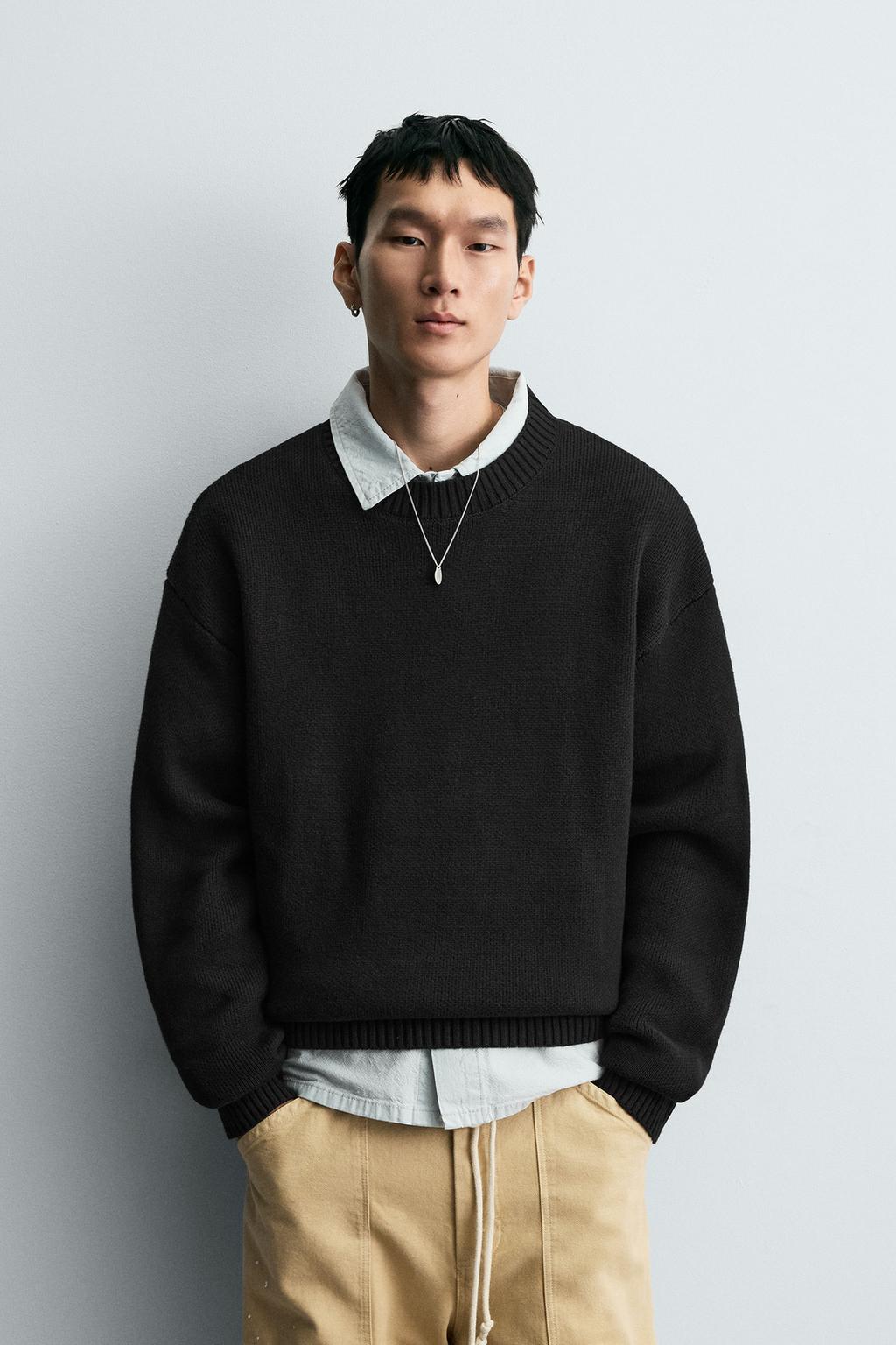 COTTON TEXTURE SWEATER