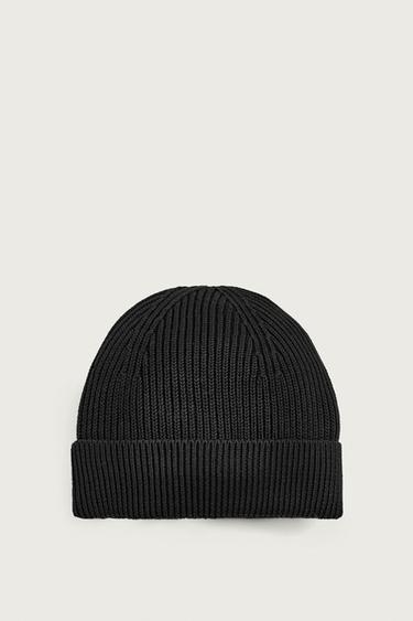 BASIC KNIT BEANIE - Black by Zara