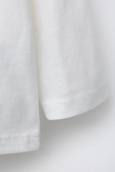 T-SHIRT ANIMAUX NŒUD - Écru de Zara - Image 3