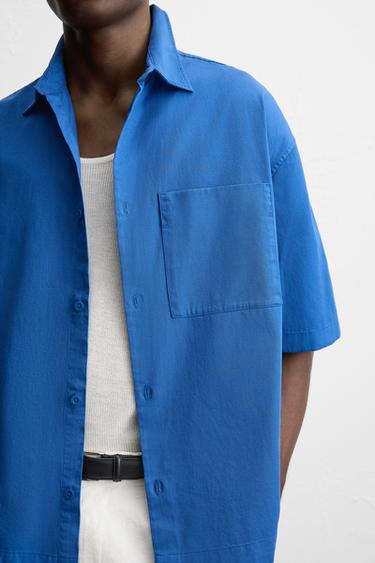 BOXY FIT SHIRT - Bluish by Zara - Image 6