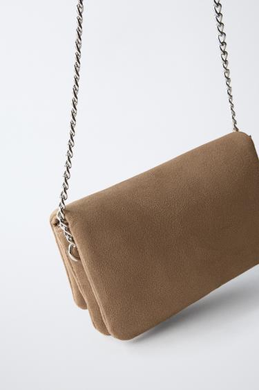 EYELET CROSSBODY BAG - Brown by Zara - Image 4