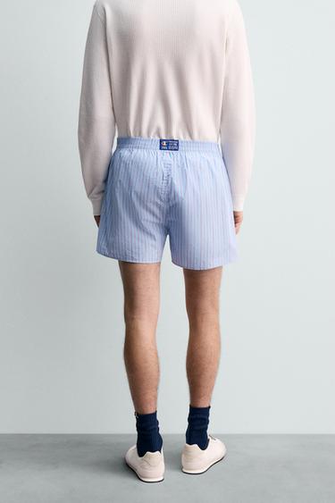 BOXER EN POPELINE CHAMPION ® X ZARA - Bleu ciel de Zara - Image 2
