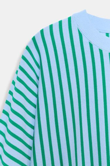 SWEAT EN MAILLE À RAYURES - unique de Zara - Image 9