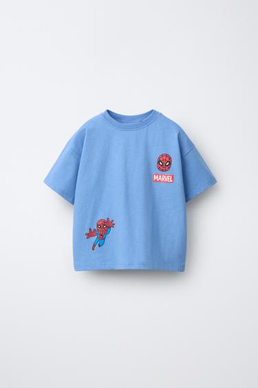 SPIDER-MAN © MARVEL PRINTED T-SHIRT - Light blue by Zara