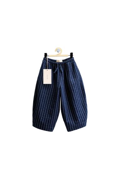 ZARA TIMELESS - STRIPED BALLOON TROUSERS - Indigo by Zara