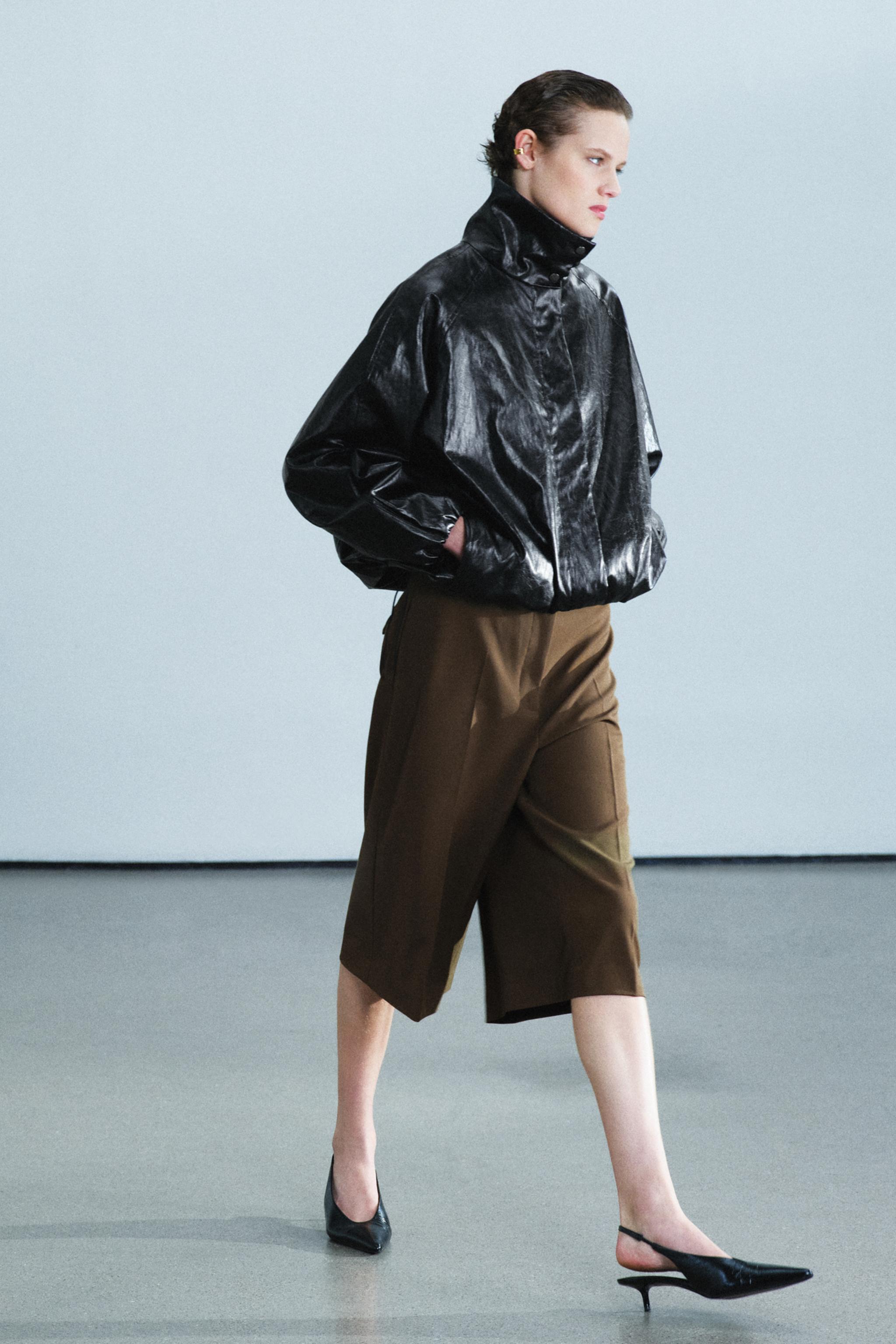 Zara ZW COLLECTION BOMBER CEKET görsel 5