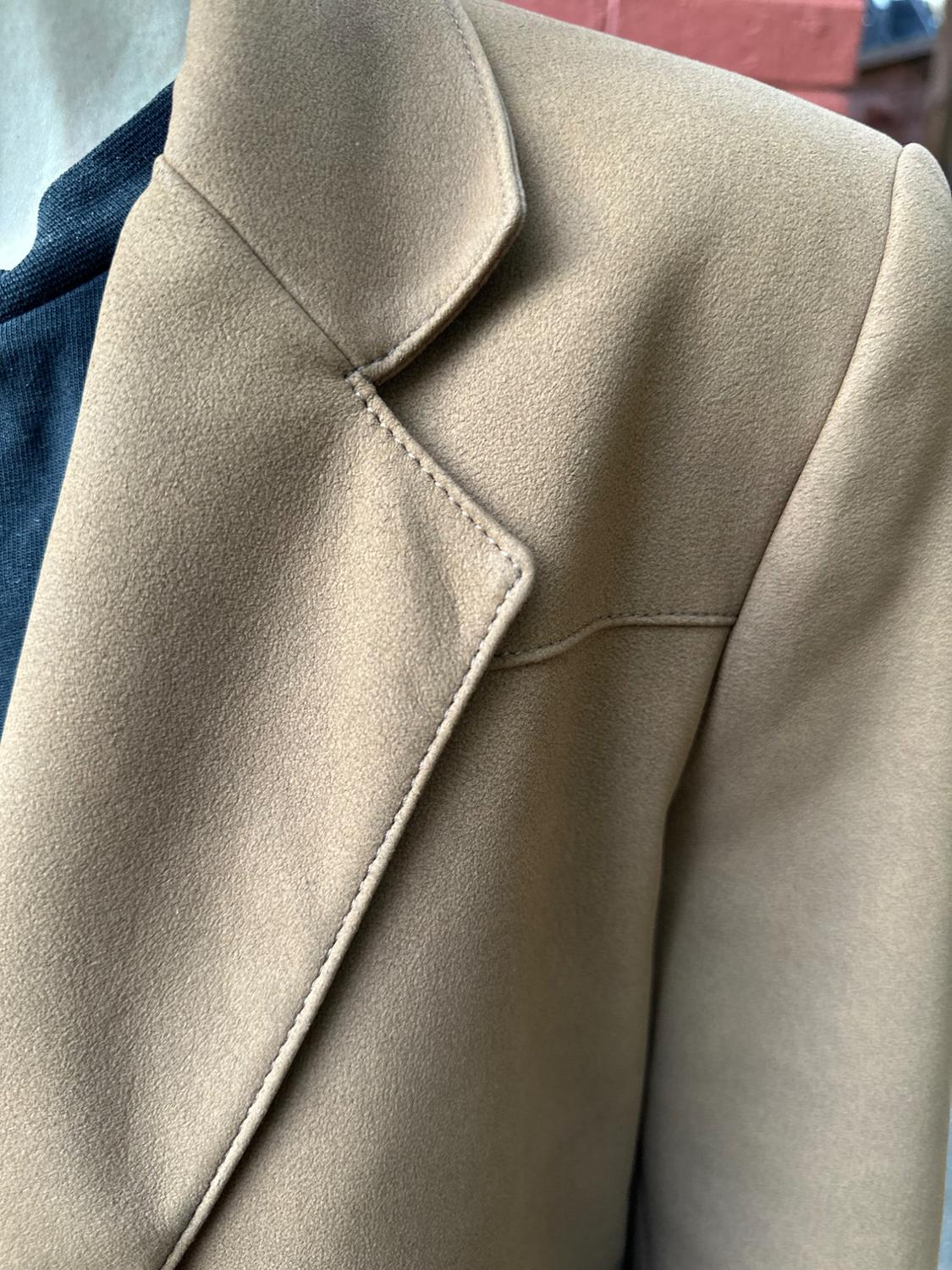 FAUX SUEDE STRAIGHT BLAZER - Image 8