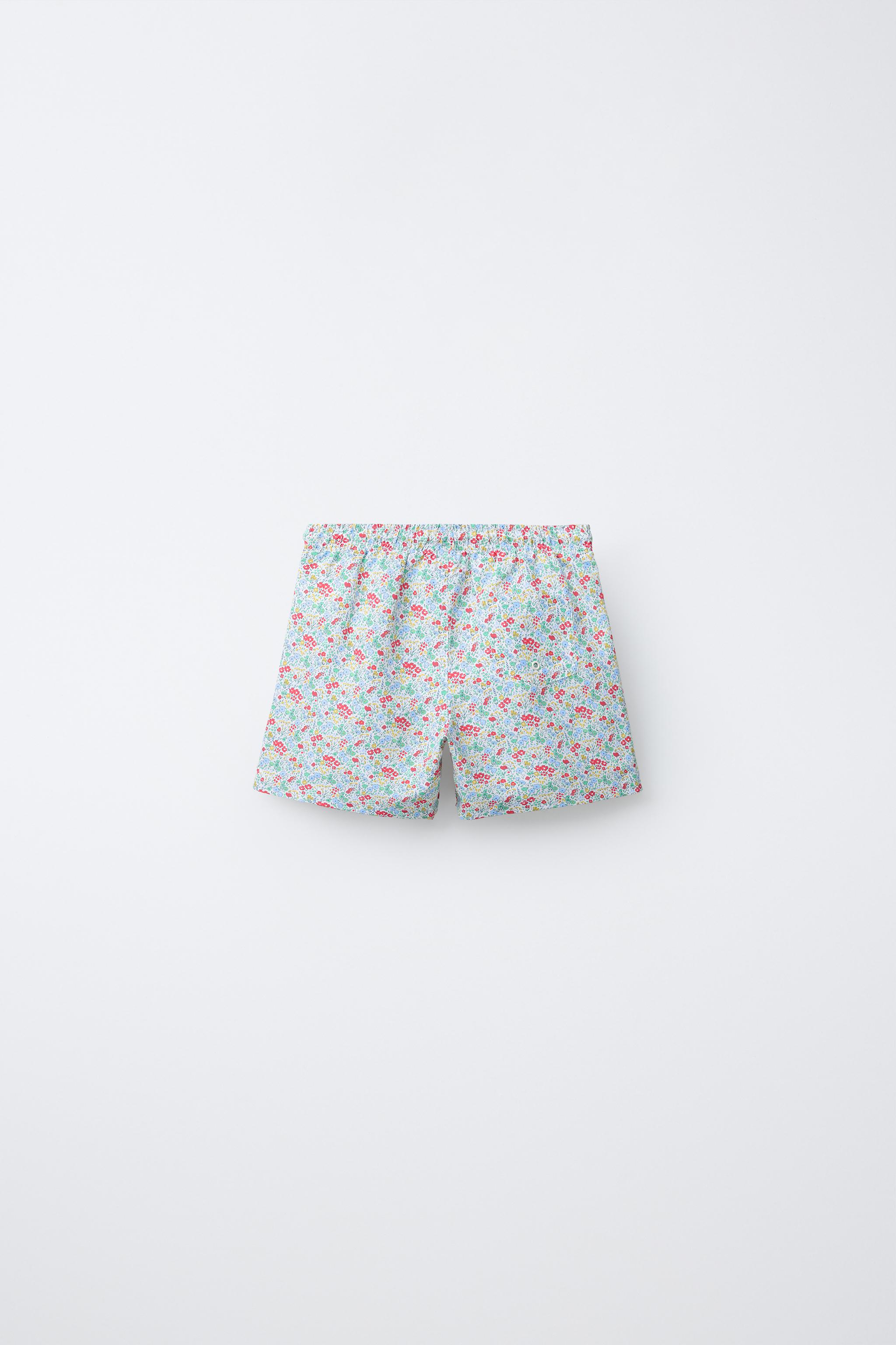 SHORT DE BAIN À FLEURS (1-6 ANS)