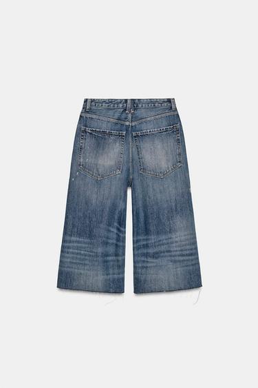 BERMUDA JORTS DENIM TRF DÉCHIRURES TAILLE MOYENNE - Bleu clair de Zara - Image 5