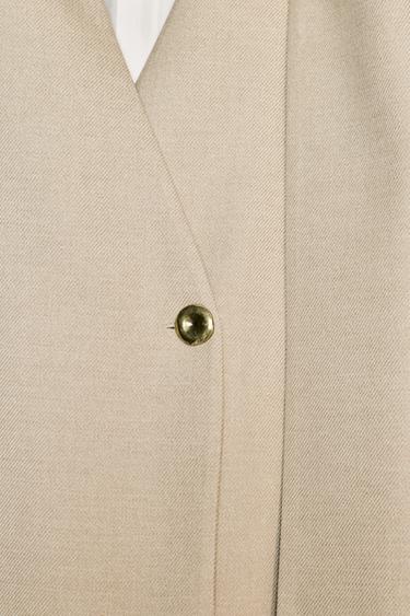 VESTE COL FOULARD - Sable de Zara - Image 8