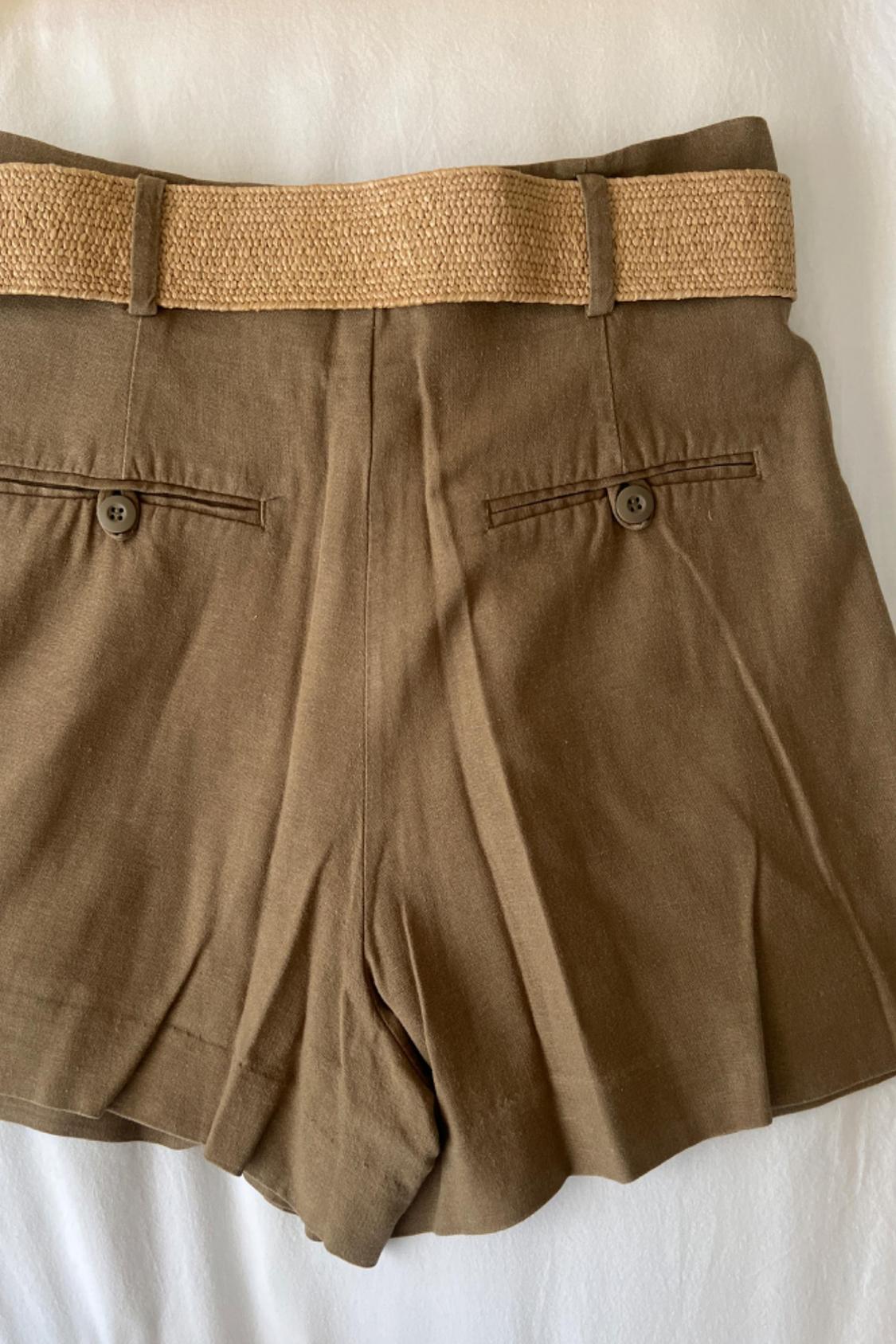 BERMUDA SHORTS WITH RAFFIA BELT - Image 2
