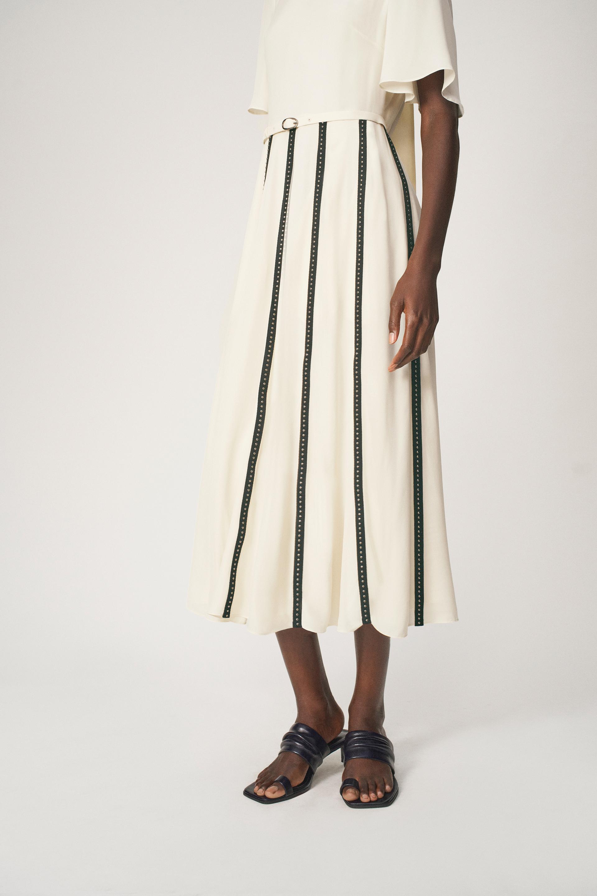 CONTRAST STRAP AND STUD DRESS - THE ITEM ZARA WOMAN thumbnail 6