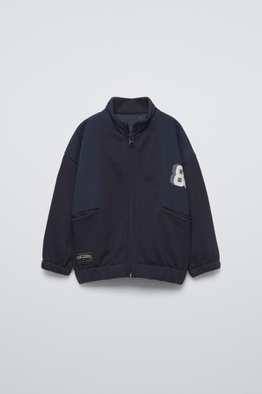 CONTRAST JACKET - Navy blue by Zara - Image 0