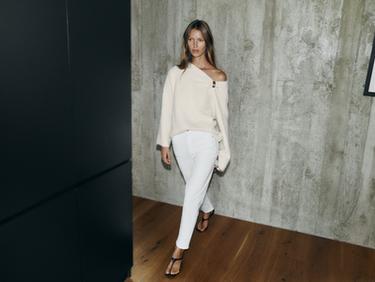 JEANS Z.01 MOM FIT TIRO ALTO - Blanco de Zara