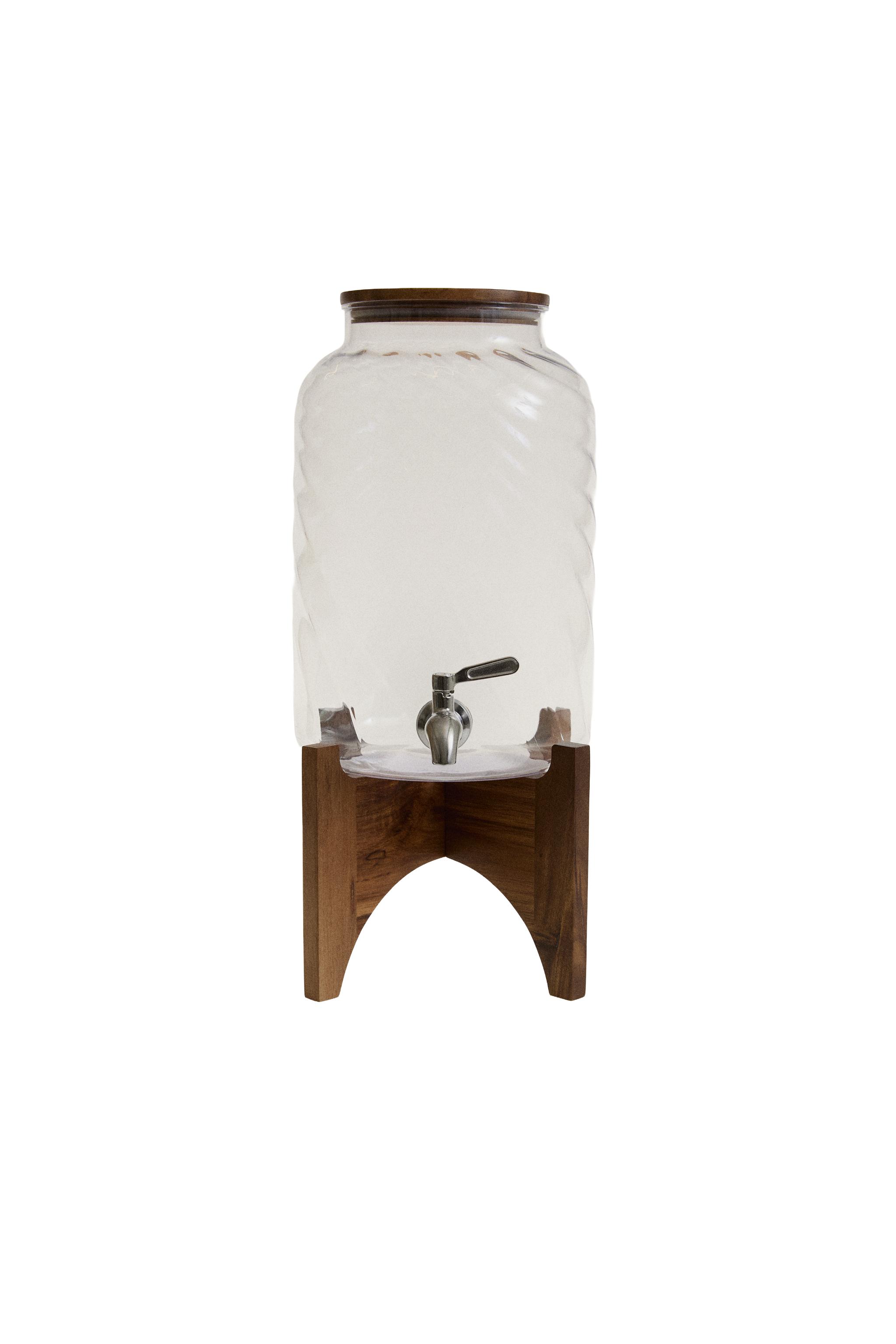 ACRYLIC AND WOOD DISPENSER - Transparent | ZARA United States